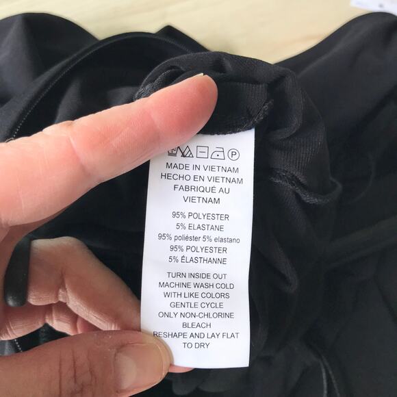 Michael Kors Jumpsuit Womens XS Black Gold Chain Crop Flowy Career Church $155 - Picture 16 of 16